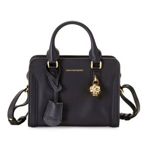 Alexander McQueen Mini Padlock Leather Satchel